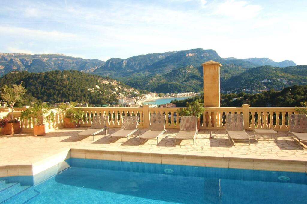 Apartamento En El Puerto De Soller Con Gran Terraza Privada Y Vistas Al Mar. Piscina Comunitaria. Localizado En Un Zona Tranquila Y Muy Soleada. Wifi Gratis Disponible. Parking. Exteriör bild